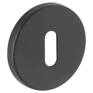 Sleutelrozet vlak 6mm rond, Zwart 