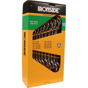 Steeksleutelset Ironside 10-delig 