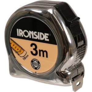 Rolbandmaat Pro Ironside 3 meter, bandbreedte 16mm