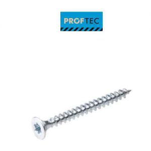 Proftec Spaanplaatschroef verzinkt, platkop voldraad 3.5x30mm Torx20 - verpakt per 200 stuks