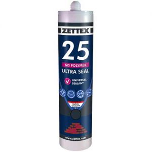 Zettex afdichtingskit MS 25 Ultraseal 290 ml, transparant/grijs, doos à 12 stuks